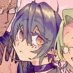 早月くんと周防くんと佐代ちゃんの家族写真です。