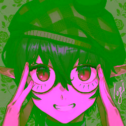 早月 メガネを着けたイラスト